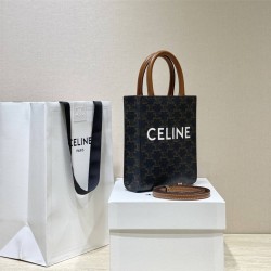 Celine Triomphe Canvas Cabas Tote Mini 17 Model: 194372 Size: 17x21x4cm