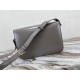 Celine Triomphe Canvas Teen Box Medium 22.5 Grey Full Leather Size: 22.5x16.5x5cm