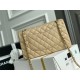 Chanel Classic Flap bag Medium 25 Beige with gold hardware, Caviar leather, Hass Factory leather, edge stitching.