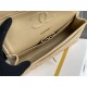 Chanel Classic Flap bag Medium 25 Beige with gold hardware, Caviar leather, Hass Factory leather, edge stitching.