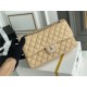 Chanel Classic Flap bag Medium 25 Beige with silver hardware, Caviar leather, Hass Factory leather, edge stitching.