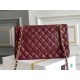 Chanel Classic Flap bag Medium 25 Red with gold hardware, Caviar leather, Hass Factory leather, edge stitching.