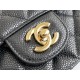 Chanel Classic Flap bag Mini 20 Black with gold hardware, Caviar leather, edge stitching.