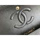 Chanel Classic Flap bag Medium 25 Black with gold hardware, Caviar leather, Hass Factory leather, seamless, black interior.