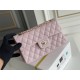 Chanel Classic Flap bag Small 23 Light Pink with champagne gold hardware, Caviar leather, Hass Factory leather, seamless.