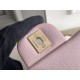 Chanel Classic Flap bag Small 23 Light Pink with champagne gold hardware, Caviar leather, Hass Factory leather, seamless.