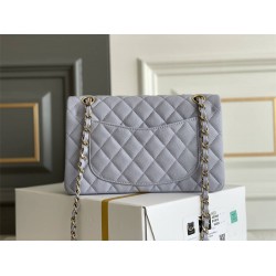 Chanel Classic Flap bag Small 23 Light Purple with champagne gold hardware, Caviar leather, Hass Factory leather, seamless.