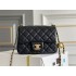 Chanel Classic Flap bag 23C 18 Gold Ball, Black with gold hardware, lambskin, Hass Factory leather, yellow interior, 18x13x7cm.