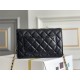 Chanel WOC Black with Gold Hardware Lamb Leather Hass Factory leather Red Interior 19x12x3.5cm