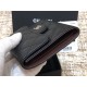 Chanel Classic Flap Wallet Short Black with Silver Hardware Caviar Leather Hass Factory leather 11x10cm