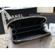 Chanel Classic Card Holder Black with Gold Hardware Lamb Leather Hass Factory leather 11cm