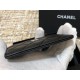 Chanel Classic Card Holder Black with Silver Hardware Lamb Leather Hass Factory leather 11x8cm