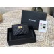 Chanel Leboy Card Holder Black with Gold Hardware Caviar Leather Hass Factory leather 11x8cm