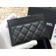 Chanel Leboy Card Holder Black with Gold Hardware Caviar Leather Hass Factory leather 11x8cm