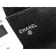 Chanel Classic Wallet Long Black with Silver Hardware Caviar Leather Hass Factory leather 19cm