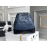 Chanel Gabrielle 2021 Backpack Blue with Silver Hardware Lamb Leather Hass Factory leather 23x23x11cm