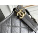 Chanel Gabrielle Hobo 22A Gray with Gold Hardware Lamb Leather Hass Factory leather 15x20x8cm