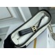 Chanel Gabrielle Hobo White with Gold Hardware Lamb Leather Hass Factory leather 15x20x8cm