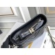 Chanel Gabrielle Hobo Black with Gold Hardware V Pattern Lamb Leather Hass Factory leather 15x20x8cm