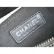 Chanel Gabrielle Hobo Black with Silver Hardware Lamb Leather Hass Factory leather 15x20x8cm