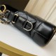 Chanel Gabrielle Hobo Black with Gold Hardware New Alphabet Shoulder Strap Lamb Leather Hass Factory leather 20cm