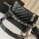 Chanel Gabrielle Hobo Black with Gold Hardware New Alphabet Shoulder Strap Lamb Leather Hass Factory leather 28cm