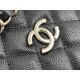 Chanel 22S Small Barrel Bag Black Champagne Gold Hardware Caviar Leather Hass Factory leather 16x15x9cm