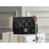 Chanel Classic Flap bag Heart Shaped Black with Gold Hardware Medium Size 20 Caviar Leather Hass Factory leather 20cm