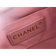 Chanel 23P Vintage Double Pocket Backpack Pink Champagne Gold Hardware Caviar Leather Hass Factory leather 18x17x10cm