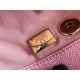 Chanel 23P Vintage Double Pocket Backpack Pink Champagne Gold Hardware Caviar Leather Hass Factory leather 18x17x10cm