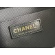 Chanel 23P Vintage Double Pocket Backpack Black Champagne Gold Hardware Medium Size Caviar Leather Hass Factory leather 21x20x12cm