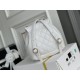 Chanel 22A Duma Backpack White Champagne Gold Hardware Small Size Lambskin Leather Hass Factory leather 18x18x12cm