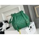 Chanel 22A Duma Backpack Green Champagne Gold Hardware Small Size Lambskin Leather Hass Factory leather 18x18x12cm