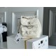 Chanel 2022cc Small Backpack White Champagne Gold Hardware Calfskin Leather Hass Factory leather 18x18x12cm