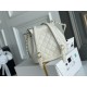 Chanel 2022cc Small Backpack White Champagne Gold Hardware Calfskin Leather Hass Factory leather 18x18x12cm