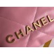 Chanel 23 Chanel 22 Mini Coral Pink Gold Hardware Calfskin Leather Hass Factory leather 19x20x6cm