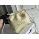 Chanel 23S Chanel 22 Mini Lemon Yellow Gold Hardware Calfskin Leather Hass Factory leather 19x20x6cm