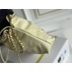 Chanel 23S Chanel 22 Mini Lemon Yellow Gold Hardware Calfskin Leather Hass Factory leather 19x20x6cm