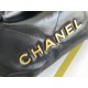 Chanel 23S Chanel 22 Mini Black Gold Hardware Calfskin Leather Hass Factory leather 19x20x6cm