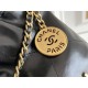 Chanel 23S Chanel 22 Mini Black Gold Hardware Calfskin Leather Hass Factory leather 19x20x6cm