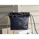 Chanel 23S Chanel 22 Mini Deep Blue Gold Hardware Calfskin Leather Hass Factory leather 19x20x6cm