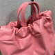 Chanel 22S Chanel 22 Small Double Shoulder Bag Peach Pink Gold Hardware Calfskin Leather Hass Factory leather 51x40x9cm