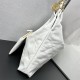 Chanel 22S Chanel 22 Bag Medium Size 39 White Gold Hardware Calfskin Leather Hass Factory leather 39cm