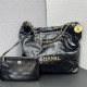 Chanel 22S Chanel 22 Bag Medium Size 39 Black Gold Hardware Calfskin Leather Hass Factory leather 39cm