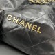 Chanel 22S Chanel 22 Bag Medium Size 39 Black Gold Hardware Calfskin Leather Hass Factory leather 39cm