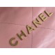 Chanel 22S Chanel 22 Bag Light Pink Small Size 37 Gold Hardware Calfskin Leather Hass Factory leather 35x37x7cm