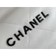 Chanel 22S Chanel 22 Bag White Black Letters Small Size 37 Gold Hardware Calfskin Leather Hass Factory leather 35x37x7cm