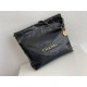 Chanel 22S Chanel 22 Bag Black Small Size 37 Gold Hardware Calfskin Leather Hass Factory leather 35x37x7cm