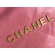 Chanel 22S Chanel 22 Bag Pink Small Size 37 Gold Hardware Calfskin Leather Hass Factory leather 35x37x7cm