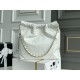 Chanel 22S Chanel 22 Bag White Small Size 37 Gold Hardware Calfskin Leather Hass Factory leather 35x37x7cm